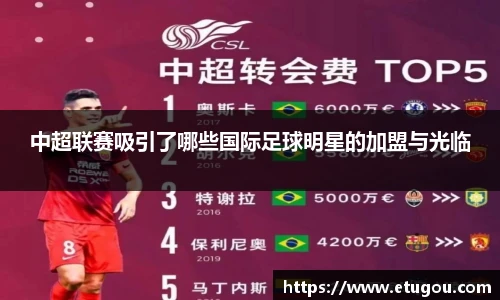 中超联赛吸引了哪些国际足球明星的加盟与光临